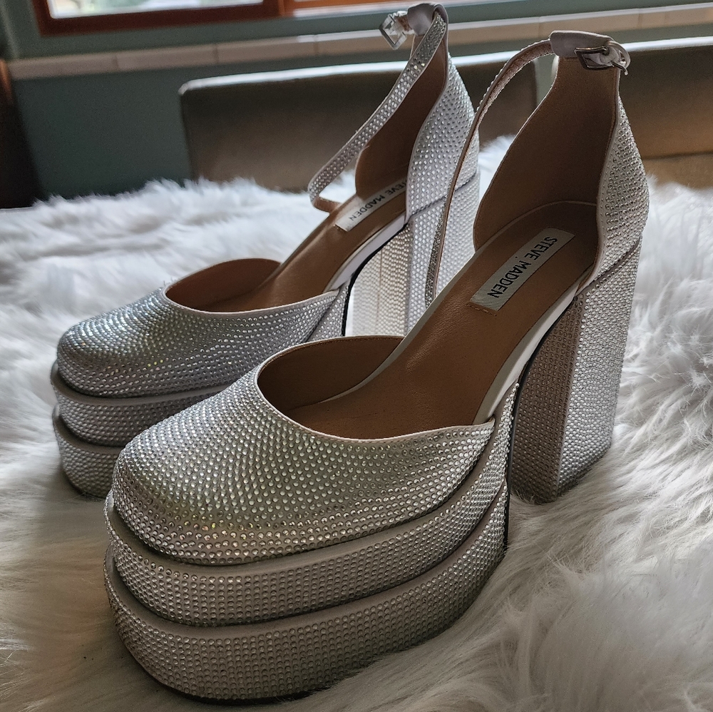 Charlize Rhinestone Platforms